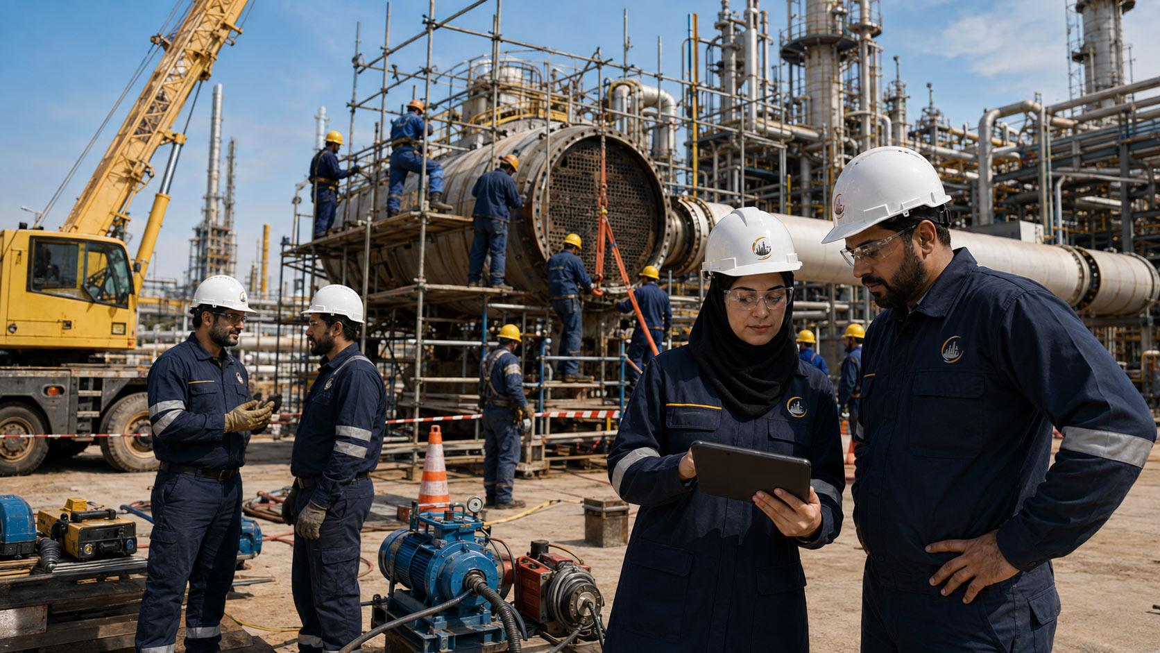 پیش‌راه‌اندازی و راه‌اندازی و بهره‌برداری و نگهداری در خدمات GASCO